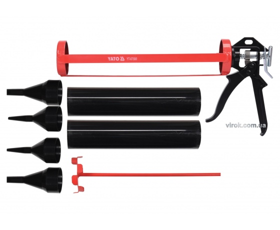 Фото 2 - Пістолет для затирання швів YATO 330 x 60 мм зі змінними насадками