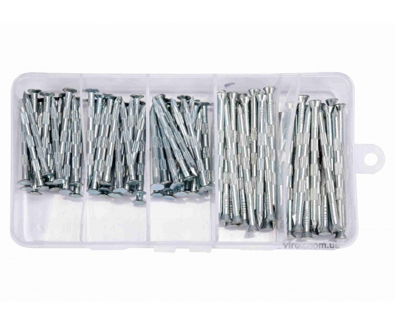 Фото 2 - Цвяхи оцинковані до бетону YATO 3.5 х 50 мм / 3.5 х 70 мм 106 шт