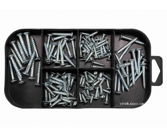 Фото 2 - Шурупи оцинковані до дерева YATO 192 шт