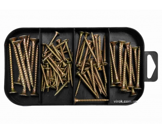 Фото 2 - Шурупи оцинковані і дюбелі YATO 170 шт