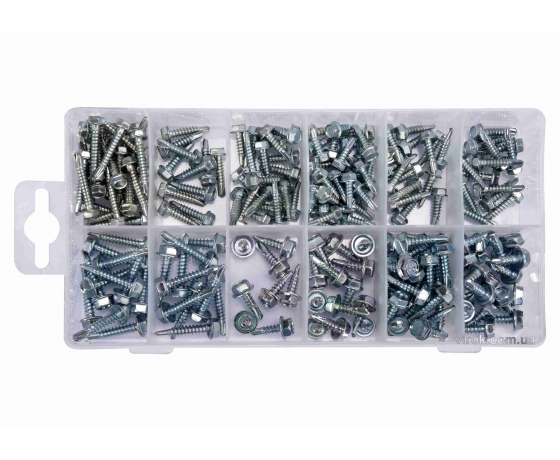 Фото 2 - Шурупи оцинковані самонарізні YATO 200 шт