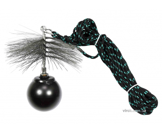 Фото 2 - Набір для очищення димарів VOREL : шнур Ø= 6 мм, l= 10 м; йорж Ø= 200 мм; гиря- 1.8 кг