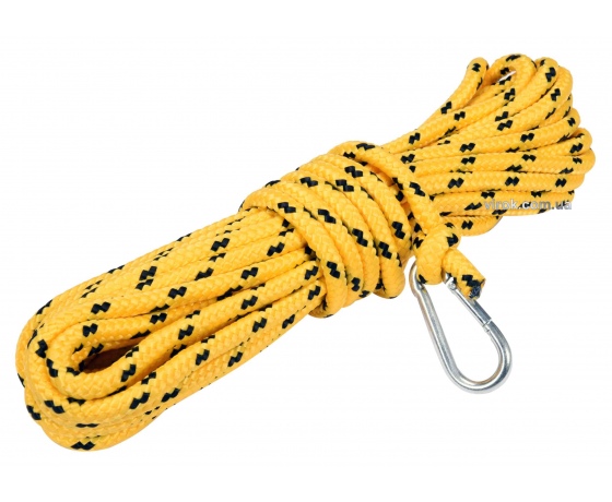 Фото 2 - Шнур для очищення димарів VOREL з карабіном, Ø= 8 мм, l= 10 м