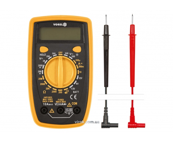 Фото 2 - Мультиметр цифровий VOREL