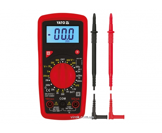 Фото 2 - Мультиметр цифровий YATO