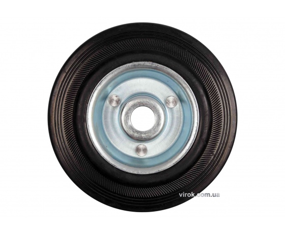 Фото 2 - Колесо з чорної гуми VOREL Ø125 x 33 мм 100 кг