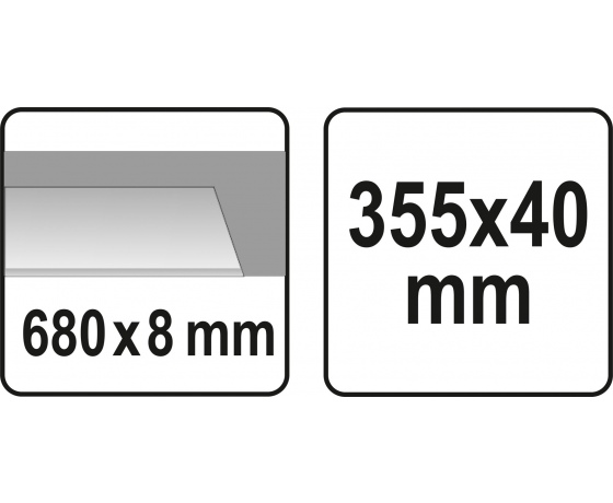Фото 3 - Дровокол ручний YATO ніж- 680 х 8 мм станина- 355 х 40 мм лезо- 270 мм