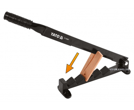 Фото 2 - Дровокол ручний YATO ніж- 680 х 8 мм станина- 355 х 40 мм лезо- 270 мм