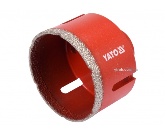 Фото 2 - Свердло по кераміці і гресу з алмазним напиленням YATO 68 мм М14