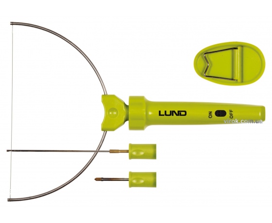 Фото 2 - Термоніж до пінопласту мережевий LUND 9 Вт з 3 різальними насадками