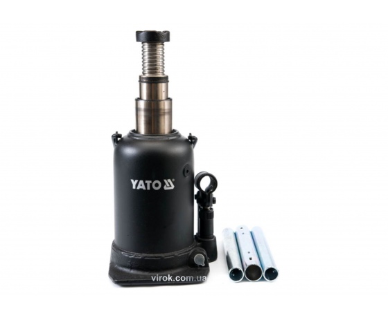 Фото 2 - Домкрат гідравлічний стовбцевий з подвійним штоком YATO 12 т 230-593 мм