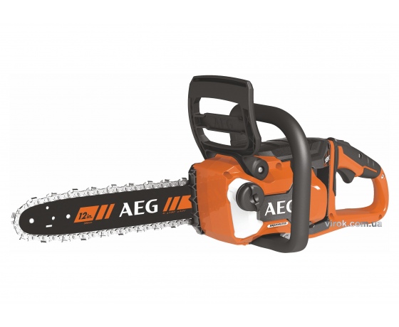 Фото 2 - Пила ланцюгова безщіткова акумуляторна AEG: Li-Ion 18 В, шина- 30 см (БЕЗ АКУМУЛЯТОРА)