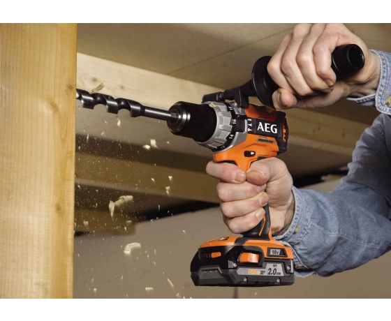 Фото 3 - Шуруповерт-дриль ударний безщітковий акумуляторний AEG Li-Ion 18 В 2 Агод 60 Нм 13 мм + 2 акумулятора і кейс (4935464096)