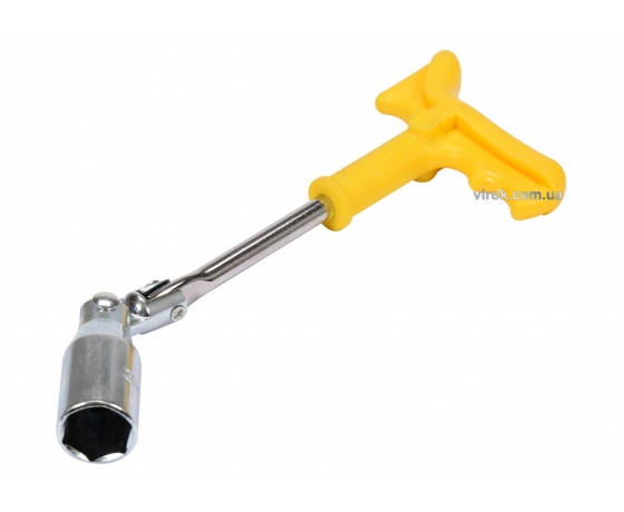 Фото 2 - Ключ для свічок шарнірний VOREL М16 x 260 мм з пластиковою ручкою