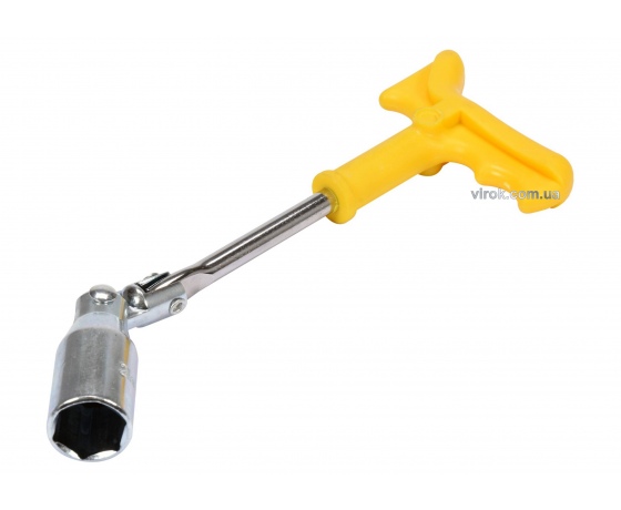 Фото 2 - Ключ для свічок шарнірний VOREL М21 x 260 мм з пластиковою ручкою
