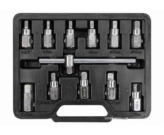 Фото 2 - Набір ключів для зливної пробки YATO 3/8