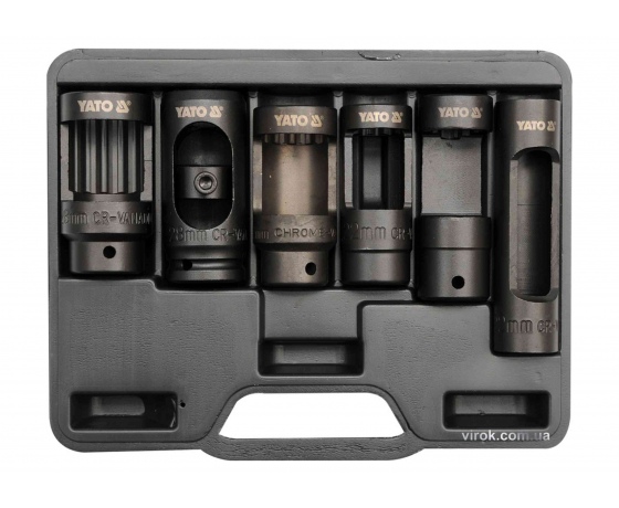 Фото 2 - Набір насадок до форсунків в дизельний двигун YATO 1/2