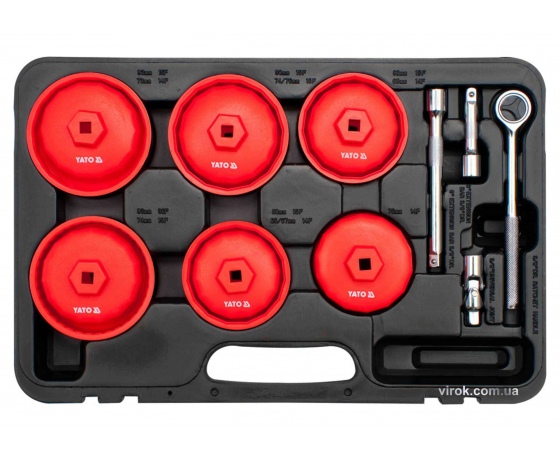 Фото 2 - Набір торцевих ключів до оливного фільтру YATO 3/8