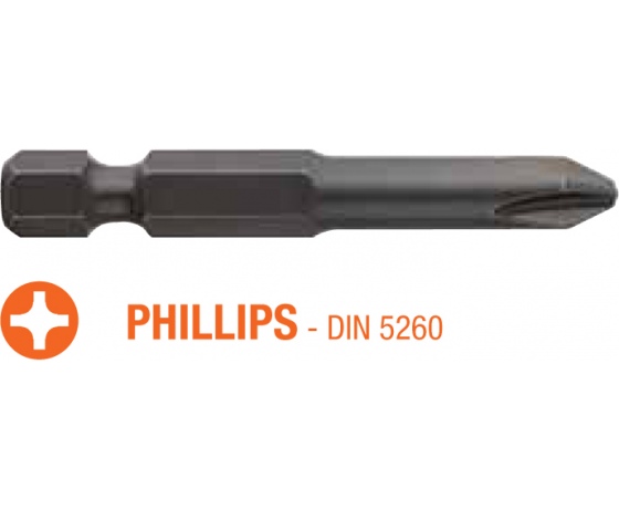 Фото 2 - Насадка викруткова INDUSTRY USH Phillips PH0 x 50 мм 10 шт