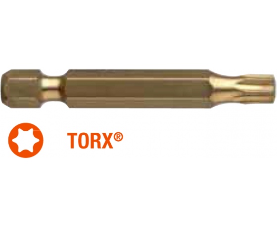 Фото 2 - Насадка викруткова титанова ISOTIN USH Torx T25 x 50 мм Torsion 10 шт