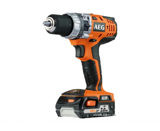 Фото 2 - Шуруповерт-дриль ударний акумуляторний AEG Li-Ion 18 В 1.8 Агод 60 Нм 13 мм + 2 акумулятора і кейс (4935443980)