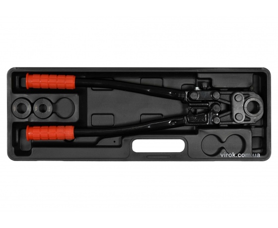 Фото 2 - Прес-кліщі для труб YATO 53 см з насадками 3 шт