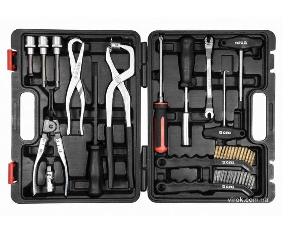 Фото 2 - Набір інструменів для обслуговування гальмівної системи авто YATO 1/2