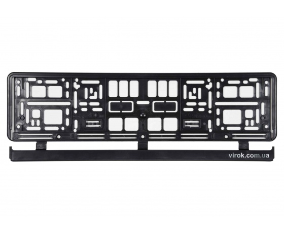 Фото 2 - Рамка пластикова чорна під номер авто VOREL 529 х 132 х 11 мм