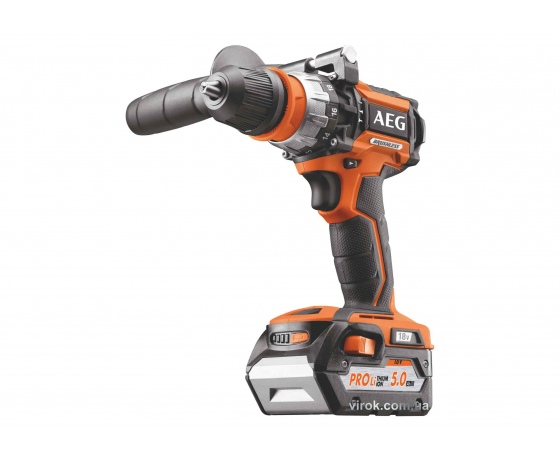 Фото 2 - Шуруповерт-дриль ударний безщітковий акумуляторний AEG Li-Ion 18 В 5 Агод 75 Нм 13 мм + 2 акумулятора і кейс (4935459396)