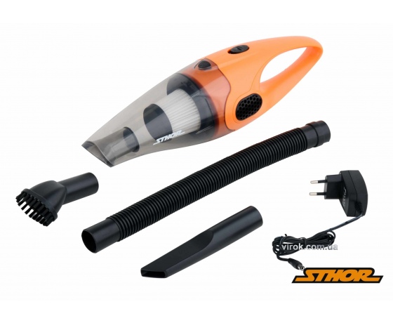 Фото 2 - Порохотяг автомобільний акумуляторний STHOR Li-Ion 7.4 В 2 Агод 80 Вт фільтр HEPA + сумка