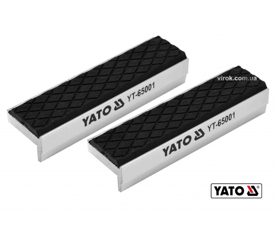 Фото 2 - Губки змінні до лещат YATO 100 х 30 х 10 мм