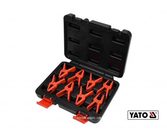 Фото 2 - Затискачі для металевих проводів YATO 8 шт + кейс