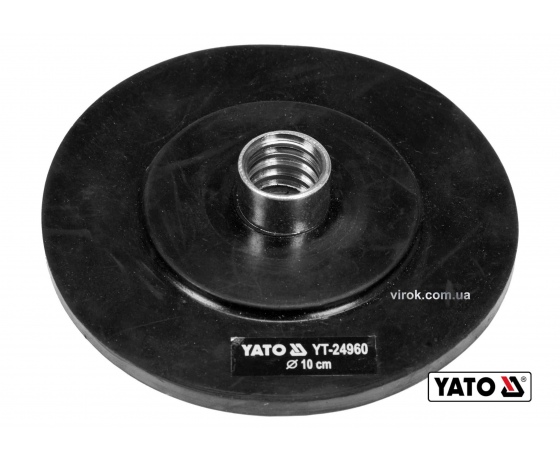 Фото 2 - Наконечник дисковий резиновий для очищення каналізації YATO 10 см x 6 мм до YT-24980