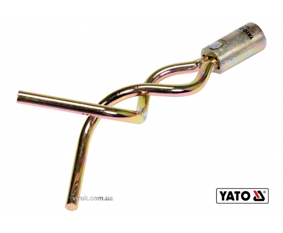 Фото 2 - Наконечник спіральний для очищення каналізації YATO 165 х 7 мм з оцинкованої сталі до YT-24980