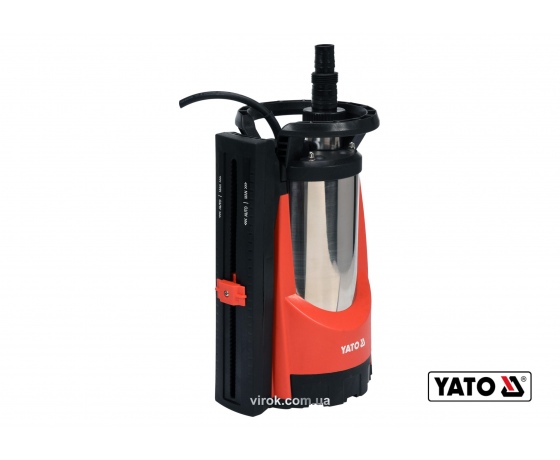 Фото 2 - Насос для брудної води мережевий YATO: 750 Вт, 11000 л/год, максимальна висота- 8.5 м, максимальна глибина- 7 м.