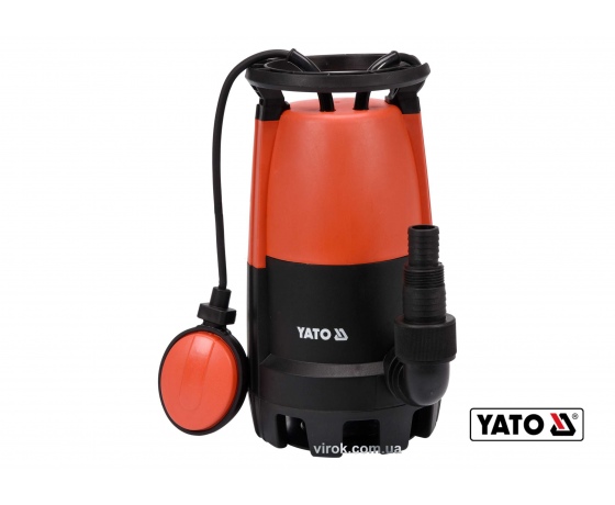 Фото 2 - Насос для брудної води YATO 900 Вт 18000 л/год 8.9 м
