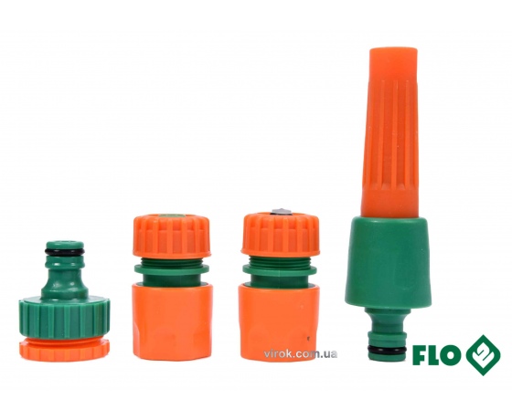Фото 2 - Зрошувач прямий FLO з набором з'єднань 3/4