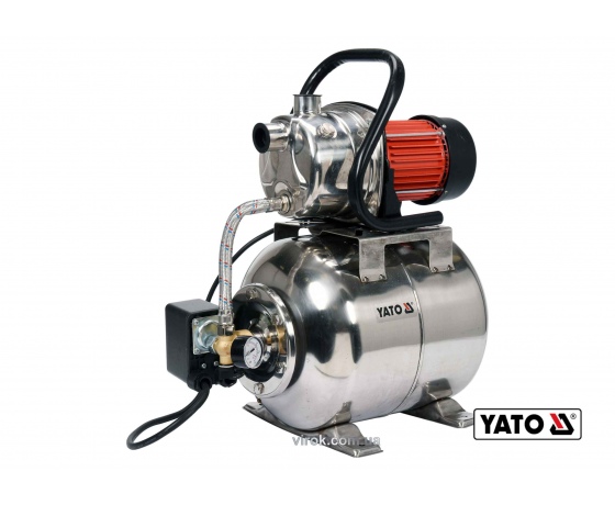 Фото 2 - Насосна станція (Гідрофор) YATO 1200 Вт 4000 л/год Ø1