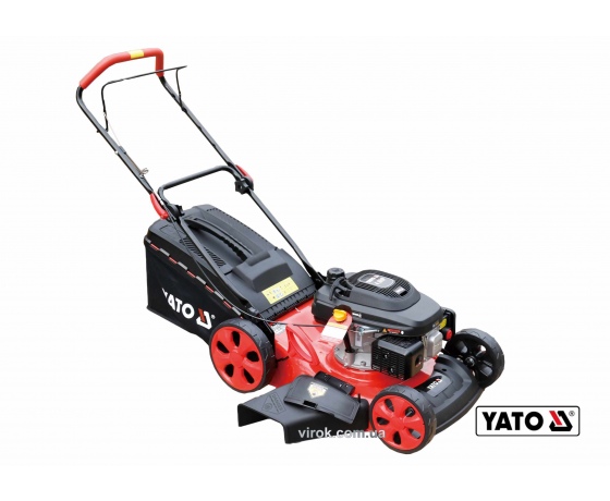 Фото 2 - Газонокосарка на 4-х колесах бензинова YATO 3500 Вт 196 см³ 510/25-70 мм