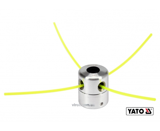 Фото 2 - Головка для кріплення жилки до газонокосарок YATO : Ø=2.2-3.0 мм, l=200-430 мм, з алюмінію