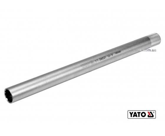 Фото 2 - Головка торцева дванадцятигранна до свічок двигунів YATO 3/8