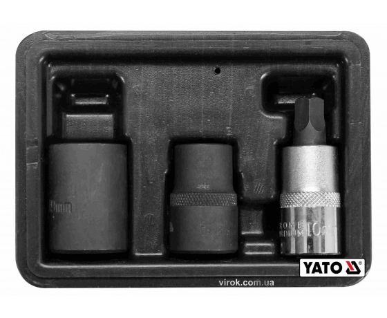 Фото 2 - Головки 5-гранні для гальмівної системи авто YATO 1/2