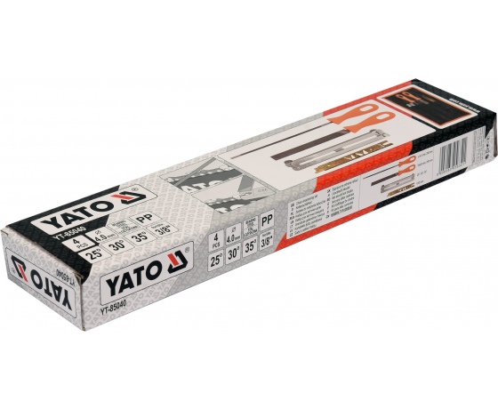 Фото 3 - Набір для гостріння ланцюгів з напильником YATO Ø4 мм 4 шт