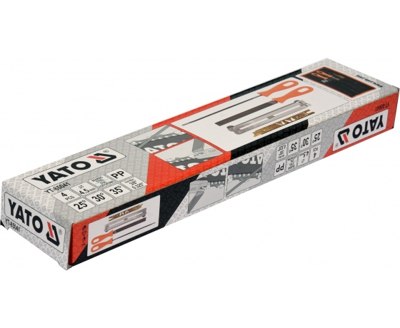 Фото 3 - Набір для гостріння ланцюгів з напильником YATO Ø4.5 мм 4 шт