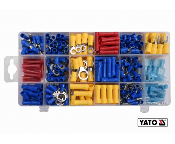 Фото 2 - Набір електричних роз'ємів з ізоляцією YATO 360 шт