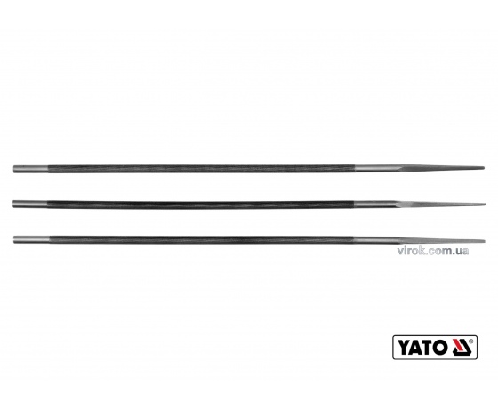 Фото 2 - Напильники для гостріння ланок відрізних ланцюгів YATO Ø4 x 250 мм 3 шт