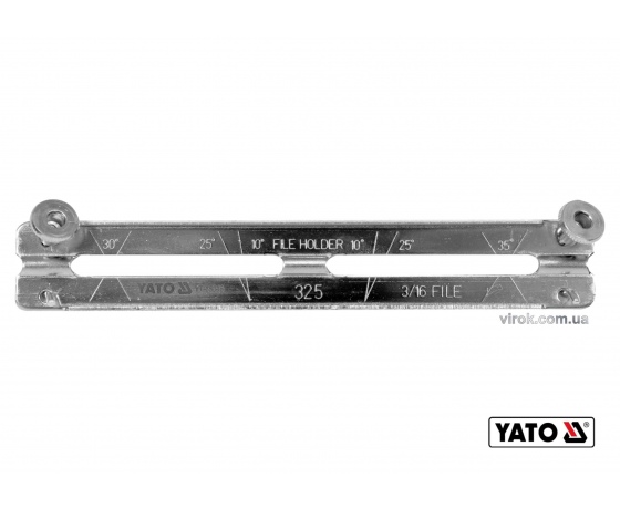 Фото 2 - Направляюча до напильника YT-85027 з гвинтовим кріпленням YATO Ø4.8 x 190 х 30 мм під 25°/30°/35°