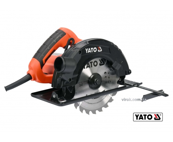Фото 2 - Пила дискова мережева YATO 1500 Вт диск 185 x 20 x 2.8 мм 0-45° 65 мм
