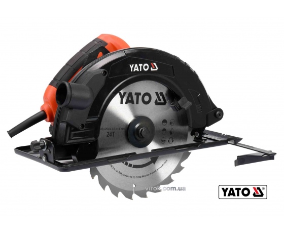 Фото 2 - Пила дискова мережева YATO 2800 Вт диск 235 x 25.4 x 3 мм 0-45° 85 мм