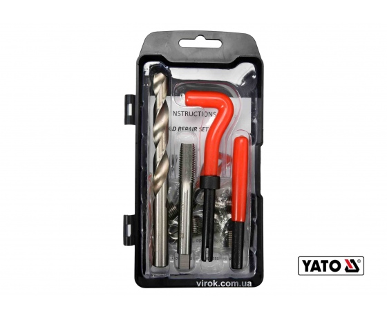 Фото 2 - Приладдя для відновлення внутрішньої різьби YATO М12 x 1.75 мм HSS 4241/4341 30 шт